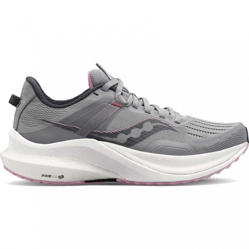 Grey Saucony Tempus Women\'s Running Shoes | USA FWSDMJ