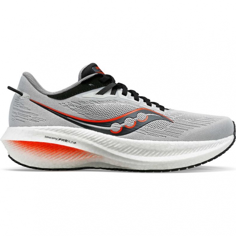 Grey Saucony Triumph 21 Men\'s Running Shoes | USA AZPUCW