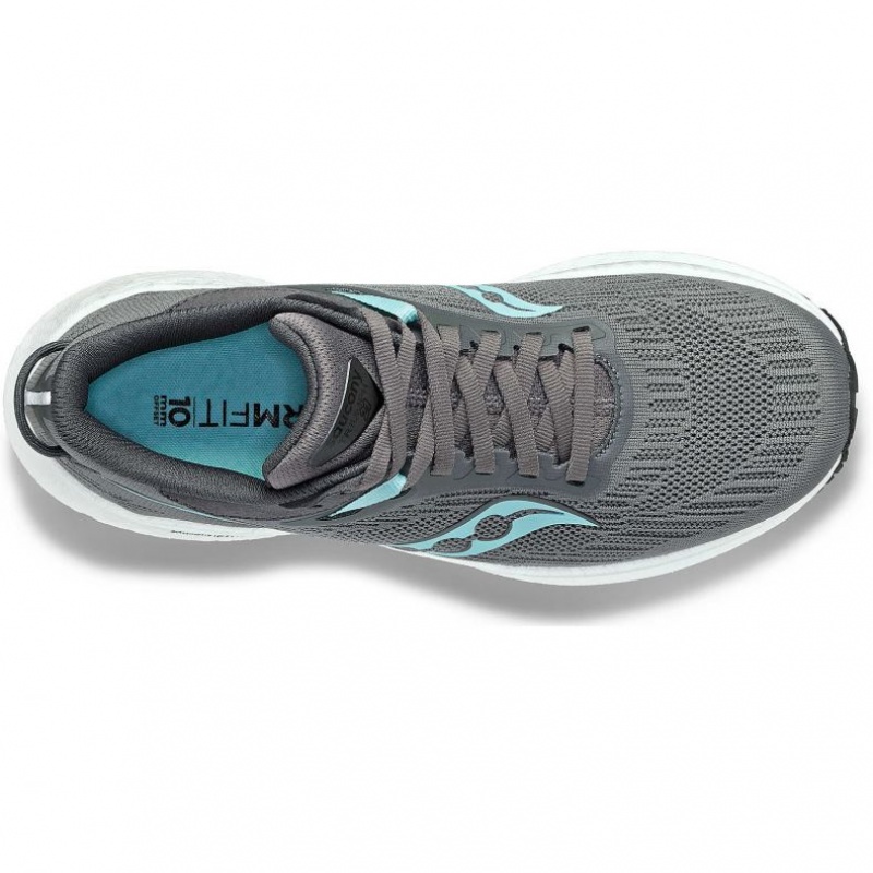 Grey Saucony Triumph 21 Women's Running Shoes | USA URIFEC