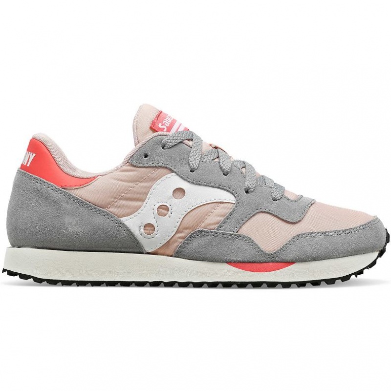 Grey / Pink Saucony DXN Women\'s Sneakers | USA RINJTA