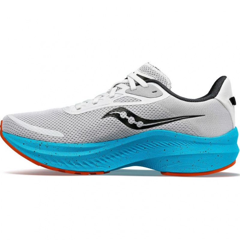 Grey / Turquoise Saucony Axon 3 Men's Running Shoes | USA PHYBMZ