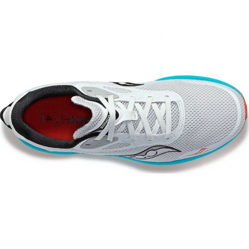 Grey / Turquoise Saucony Axon 3 Men's Running Shoes | USA PHYBMZ