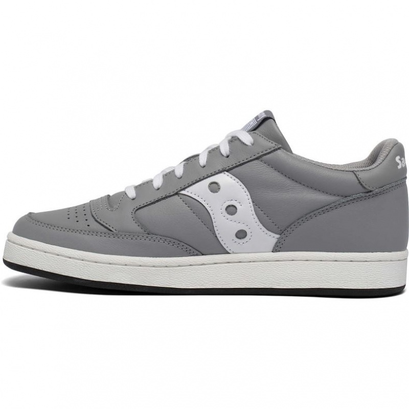 Grey / White Saucony Jazz Court Women's Sneakers | USA XZOKUG