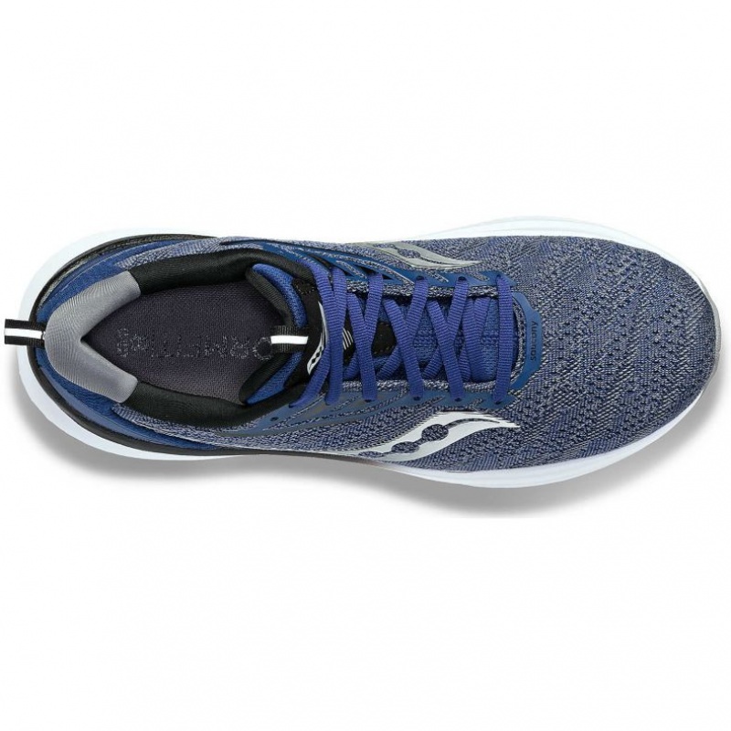 Indigo Saucony Echelon 9 Men's Wide Running Shoes | USA XQOSJM