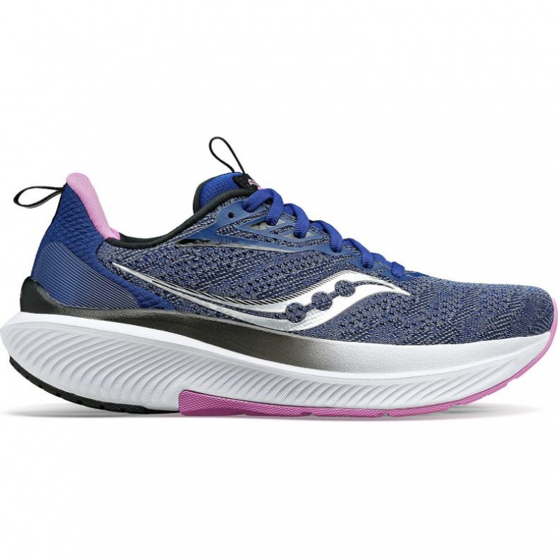 Indigo Saucony Echelon 9 Women\'s Wide Running Shoes | USA QDTKXA