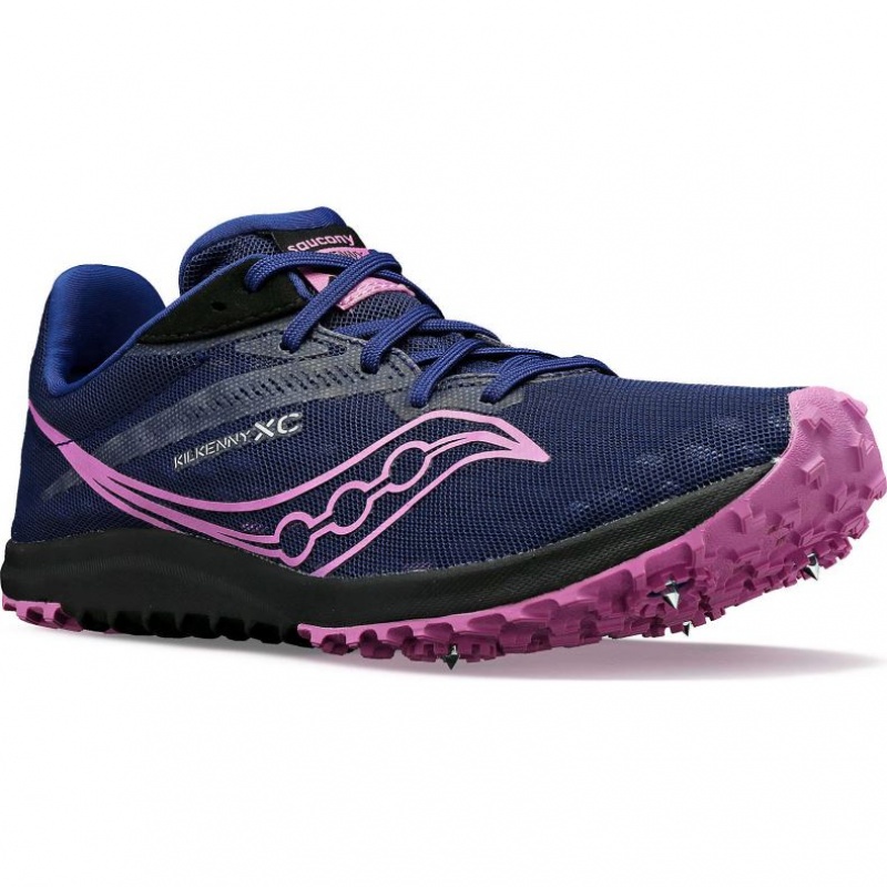 Indigo Saucony Kilkenny XC9 Women's Spikes | USA CWKIDX