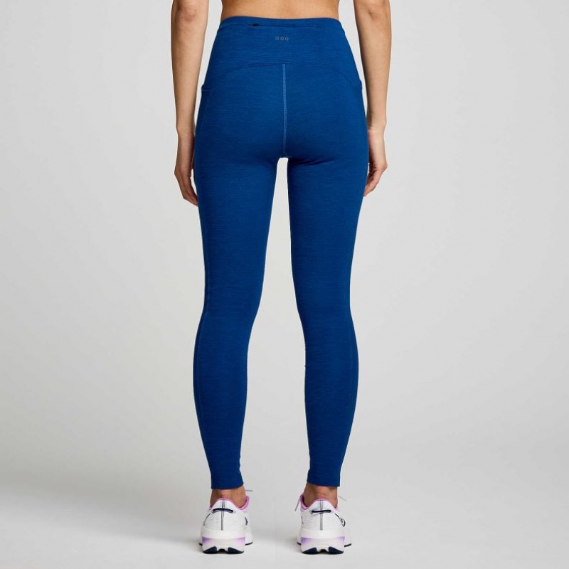 Indigo Saucony Solstice Women's Tight | USA CWBHNY