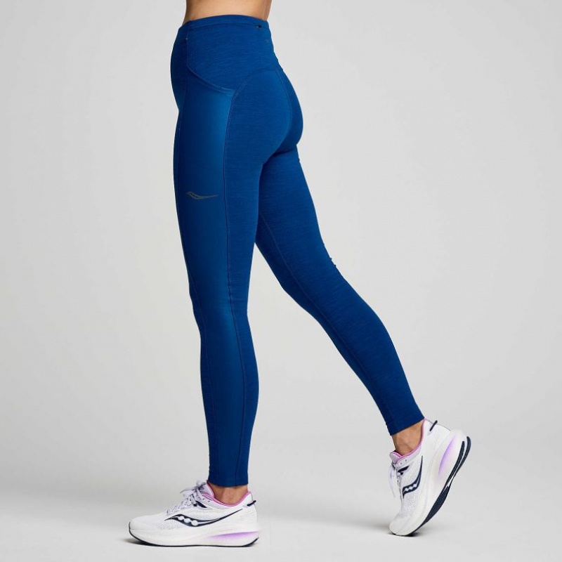 Indigo Saucony Solstice Women's Tight | USA CWBHNY