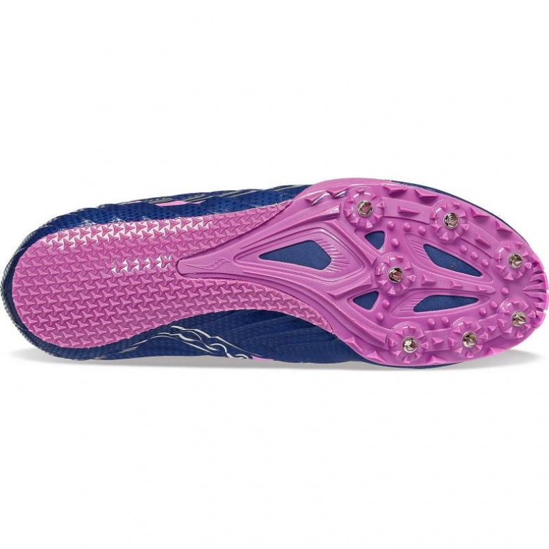 Indigo Saucony Spitfire 5 Women's Spikes | USA EVAYIC