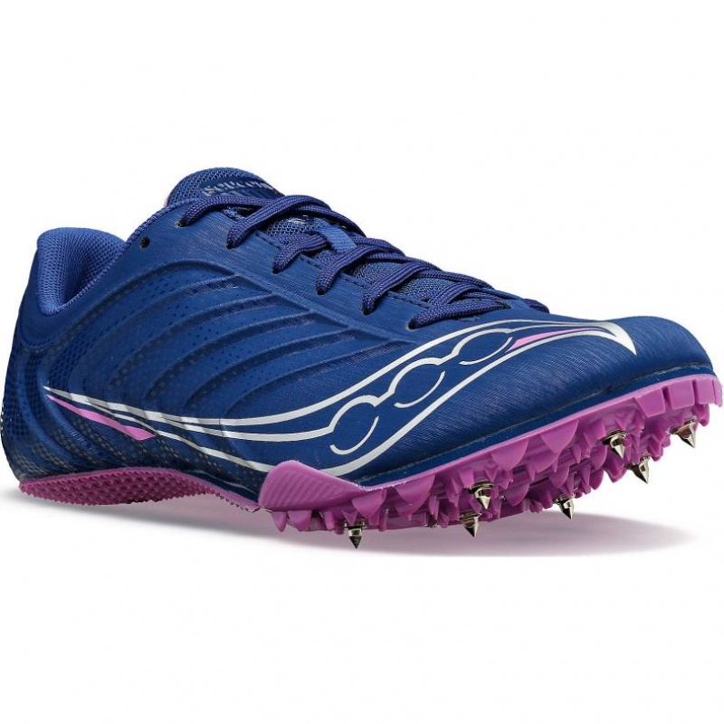 Indigo Saucony Spitfire 5 Women's Spikes | USA EVAYIC