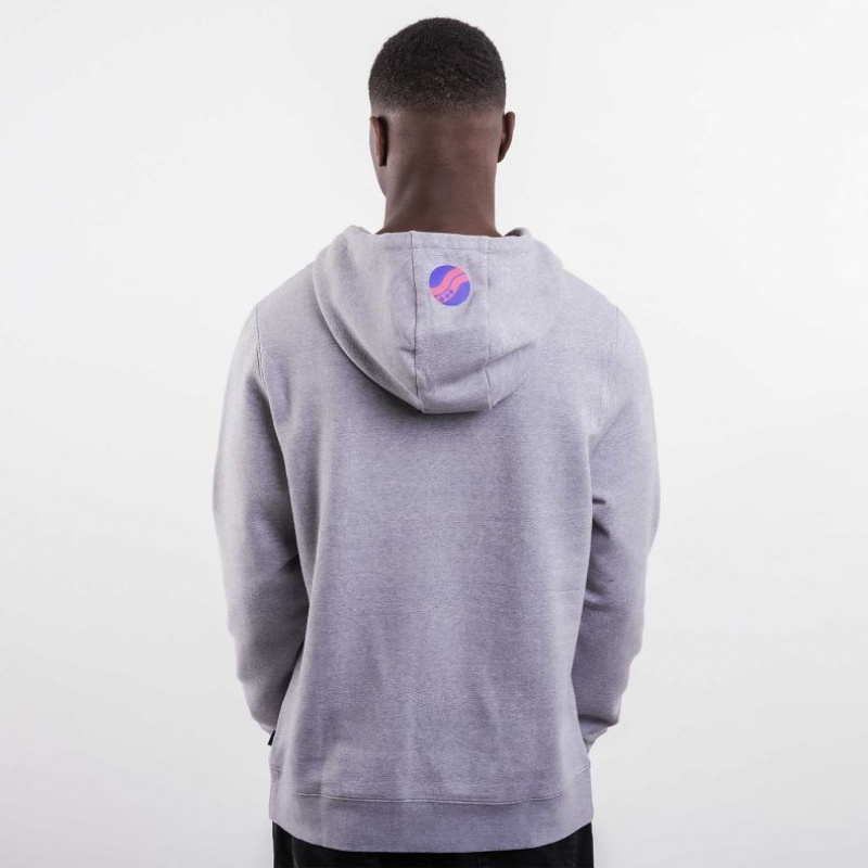 Light Grey Saucony X Frank Cooke Rested Men's Hoodie | USA HJZMYV