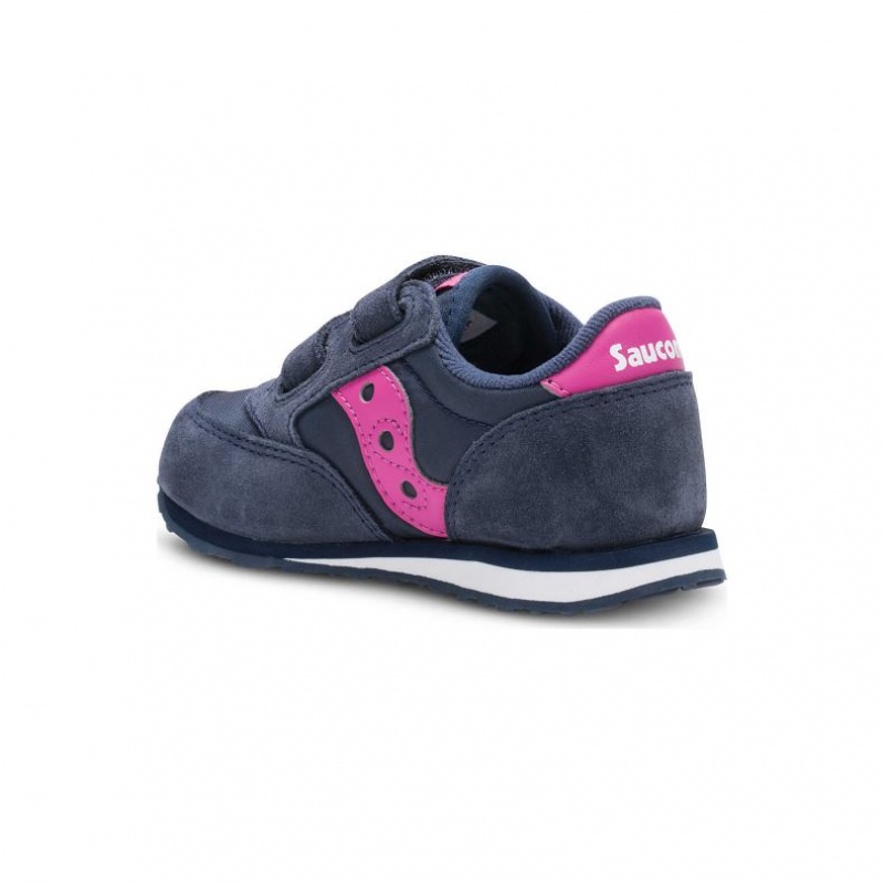 Navy Saucony Baby Jazz Hook & Loop Little Kids' Sneakers | USA MJHXNL