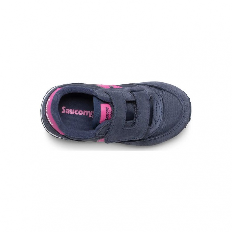 Navy Saucony Baby Jazz Hook & Loop Little Kids' Sneakers | USA MJHXNL