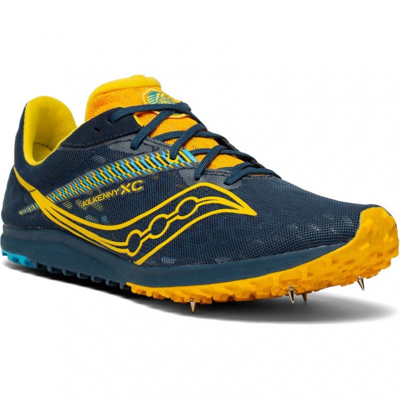 Navy Saucony Kilkenny XC9 Men's Spikes | USA PGWLDX