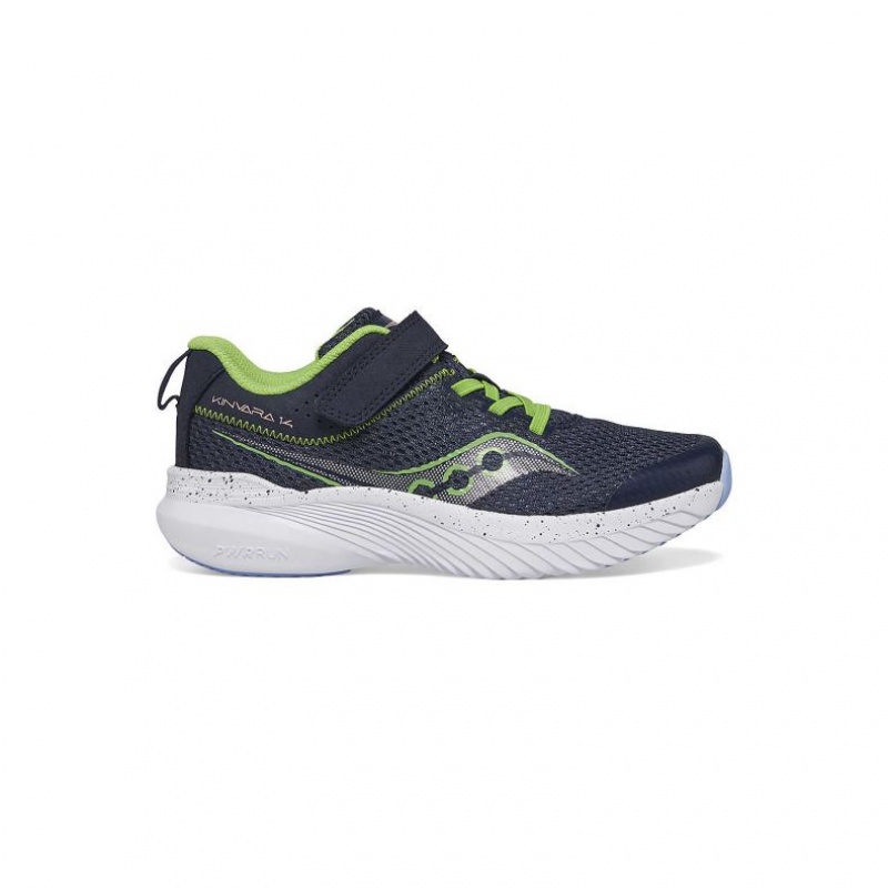 Navy Saucony Kinvara 14 A/C Big Kids\' Sneakers | USA XBISHP