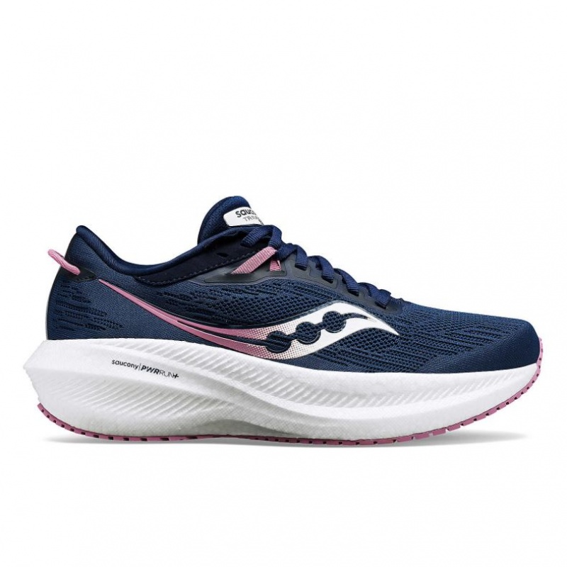 Navy Saucony Triumph 21 Women\'s Running Shoes | USA ZPTGEQ