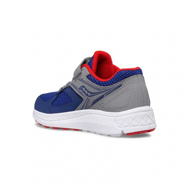 Navy / Grey Saucony Cohesion 14 A/C Big Kids' Sneakers | USA JDFKCO