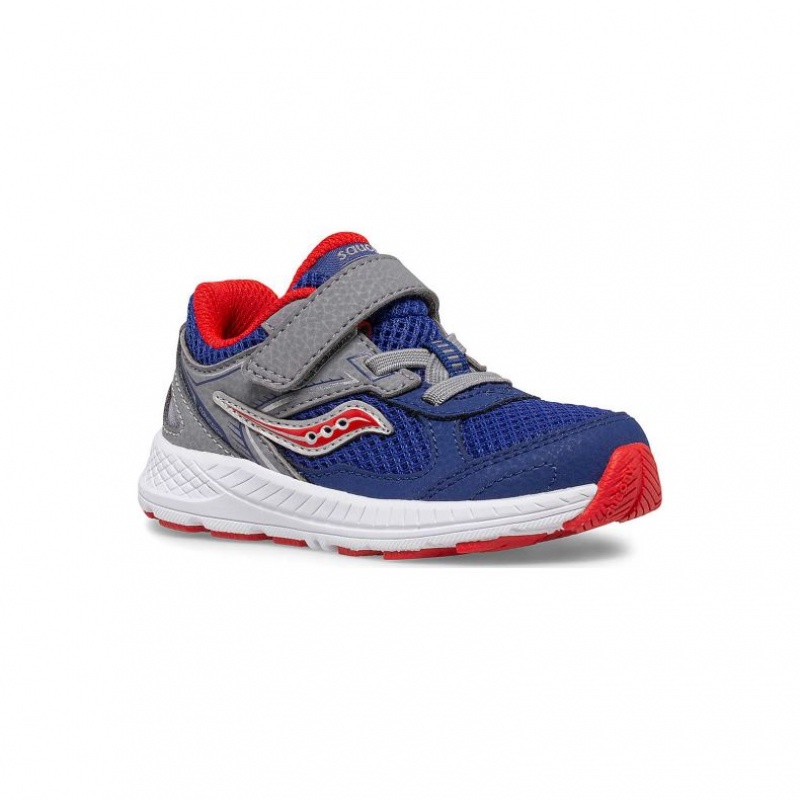 Navy / Grey Saucony Cohesion 14 A/C Jr. Little Kids' Sneakers | USA STNCAR