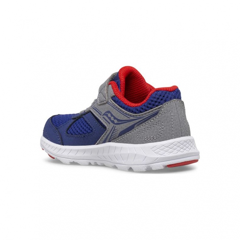 Navy / Grey Saucony Cohesion 14 A/C Jr. Little Kids' Sneakers | USA STNCAR