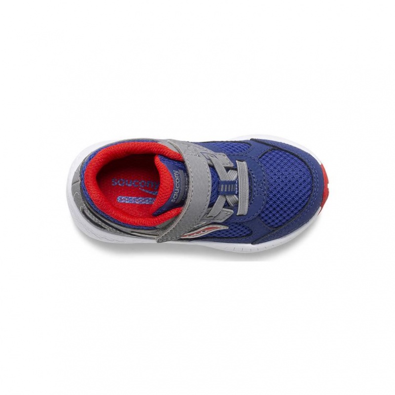 Navy / Grey Saucony Cohesion 14 A/C Jr. Little Kids' Sneakers | USA STNCAR