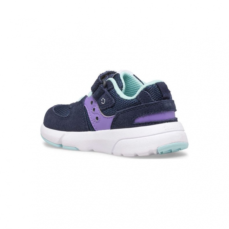 Navy / Purple Saucony Jazz Lite 2.0 Little Kids' Sneakers | USA TUQYEL