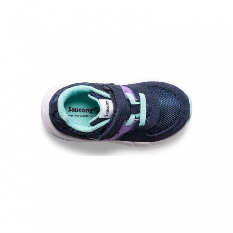 Navy / Purple Saucony Jazz Lite 2.0 Little Kids' Sneakers | USA TUQYEL