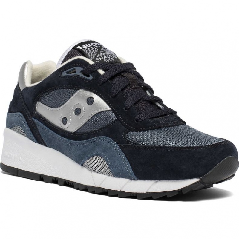 Navy / Silver Saucony Shadow 6000 Men's Sneakers | USA NBSDVL