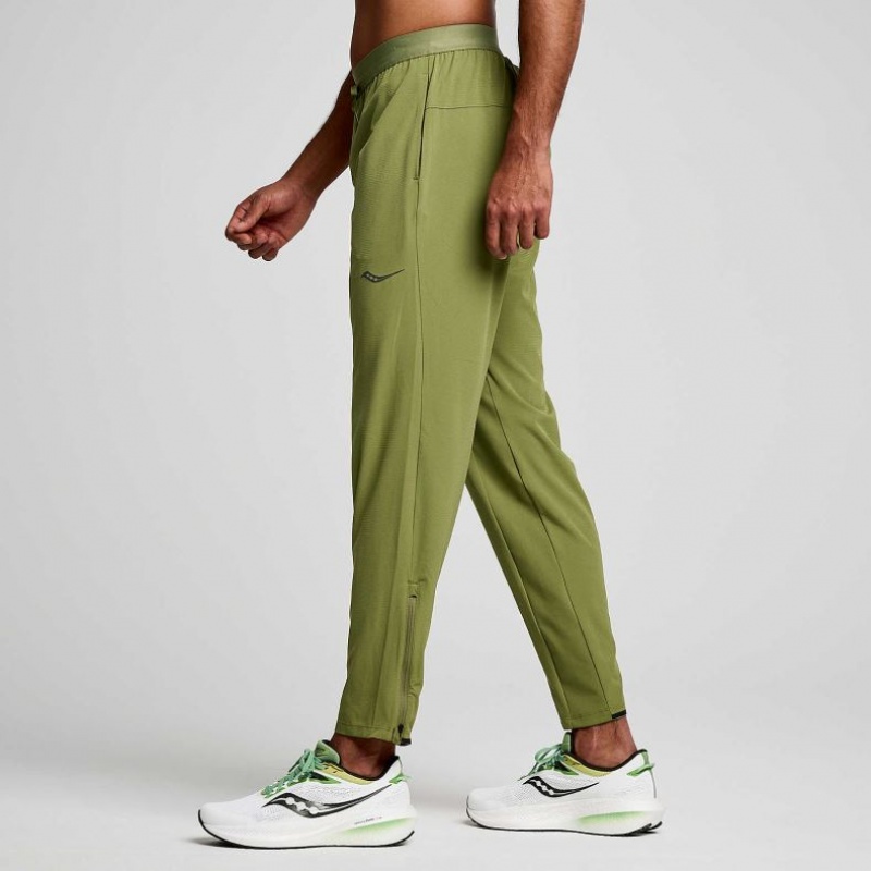 Olive Saucony Boston Woven Men's Jogger | USA BZGVQY