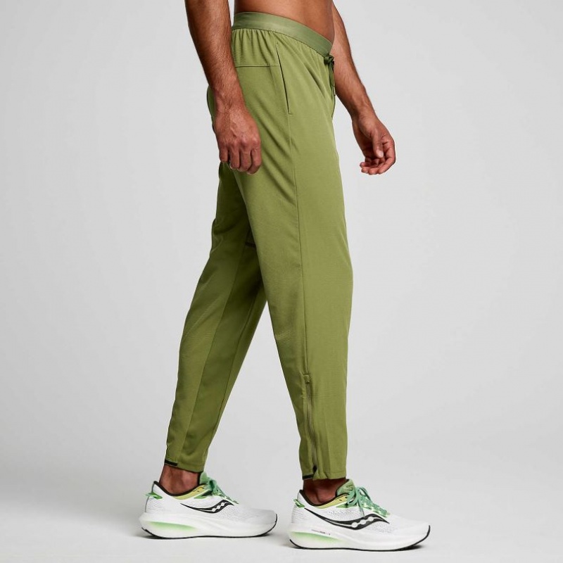 Olive Saucony Boston Woven Men's Jogger | USA BZGVQY