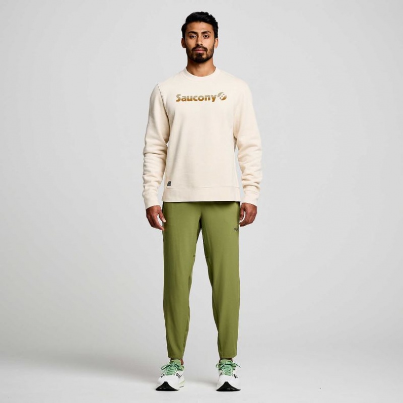 Olive Saucony Boston Woven Men's Jogger | USA BZGVQY