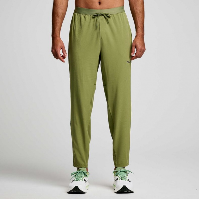 Olive Saucony Boston Woven Men\'s Jogger | USA BZGVQY