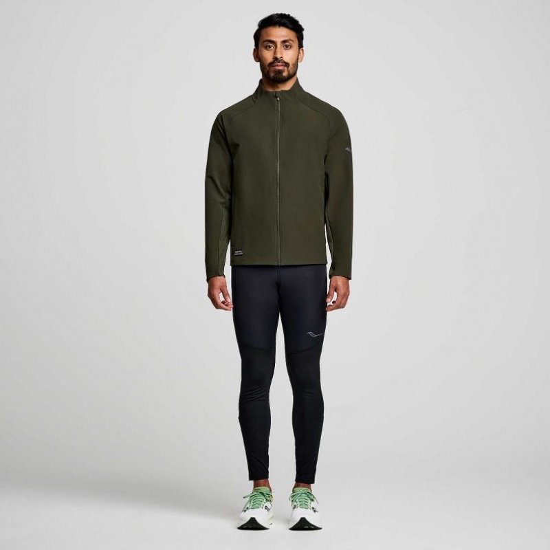 Olive Saucony Triumph Men's Jacket | USA TAOWEH