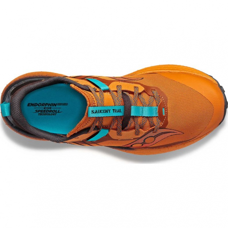 Orange Saucony Endorphin Edge Men's Trail Running Shoes | USA ISPNJF