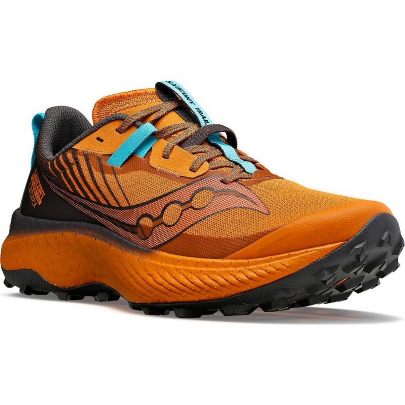 Orange Saucony Endorphin Edge Men's Trail Running Shoes | USA ISPNJF