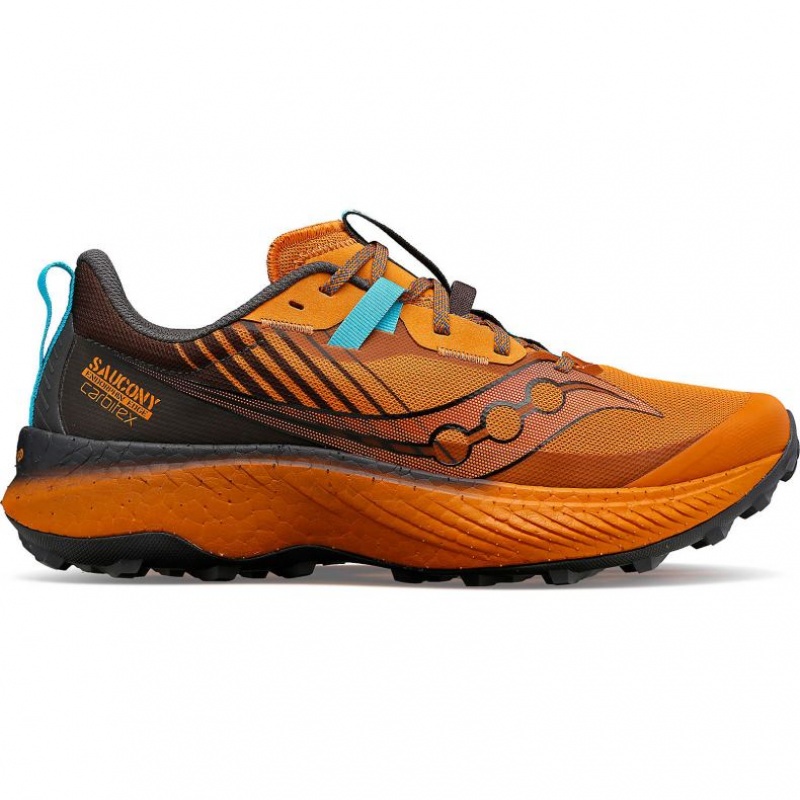 Orange Saucony Endorphin Edge Men\'s Trail Running Shoes | USA ISPNJF