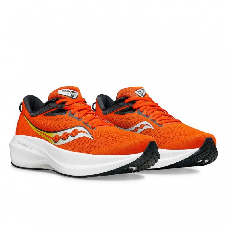 Orange Saucony Triumph 21 Men's Running Shoes | USA XNLPHJ