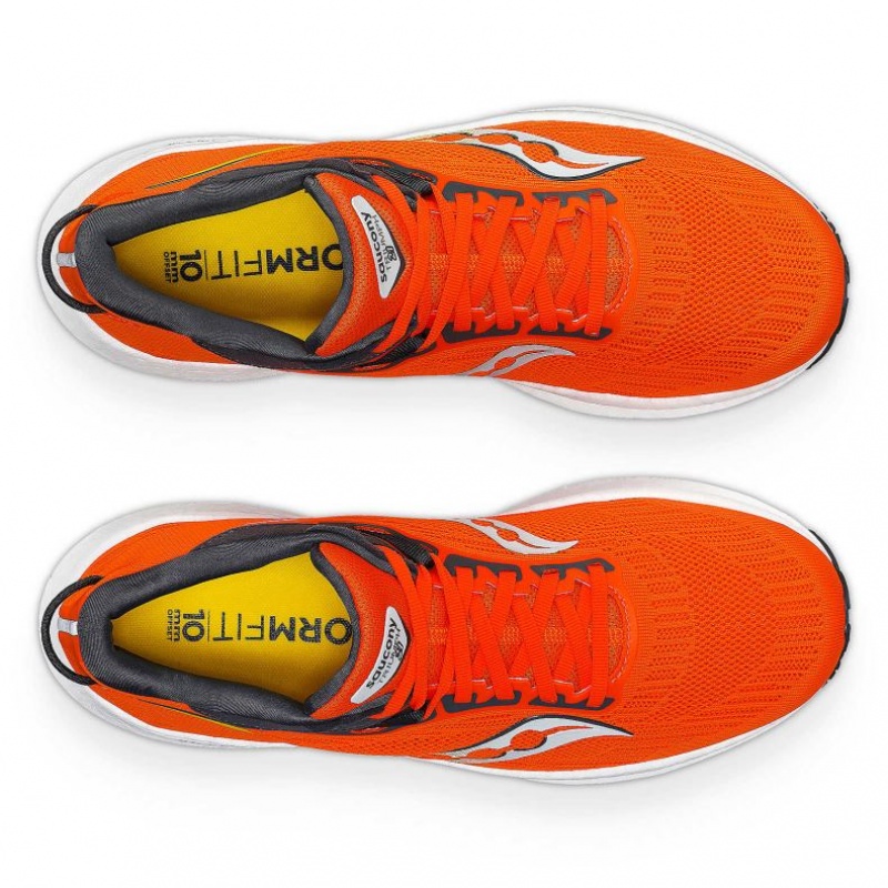 Orange Saucony Triumph 21 Men's Running Shoes | USA XNLPHJ