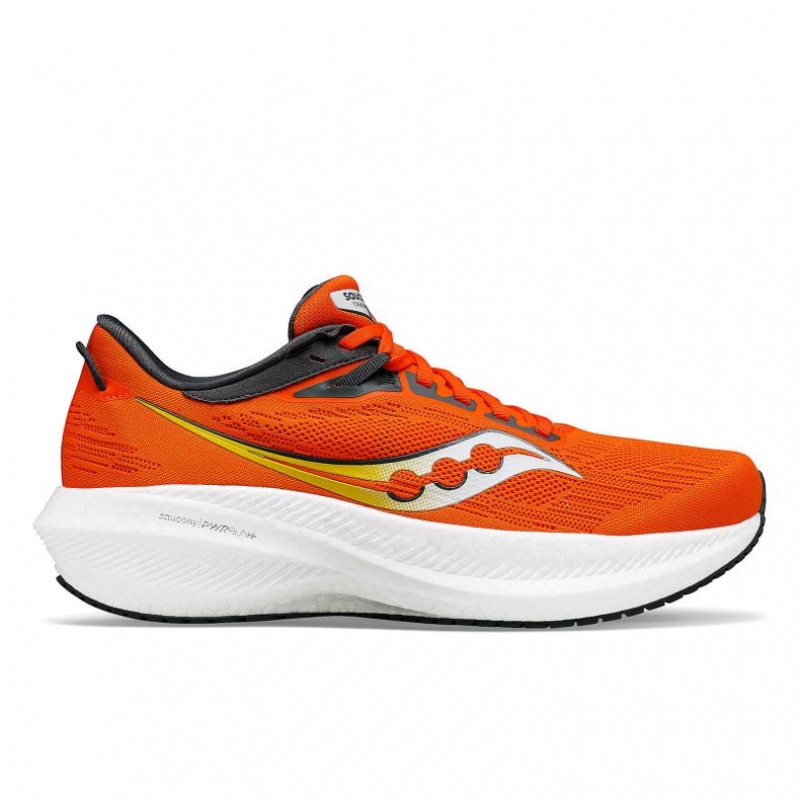 Orange Saucony Triumph 21 Men\'s Running Shoes | USA XNLPHJ