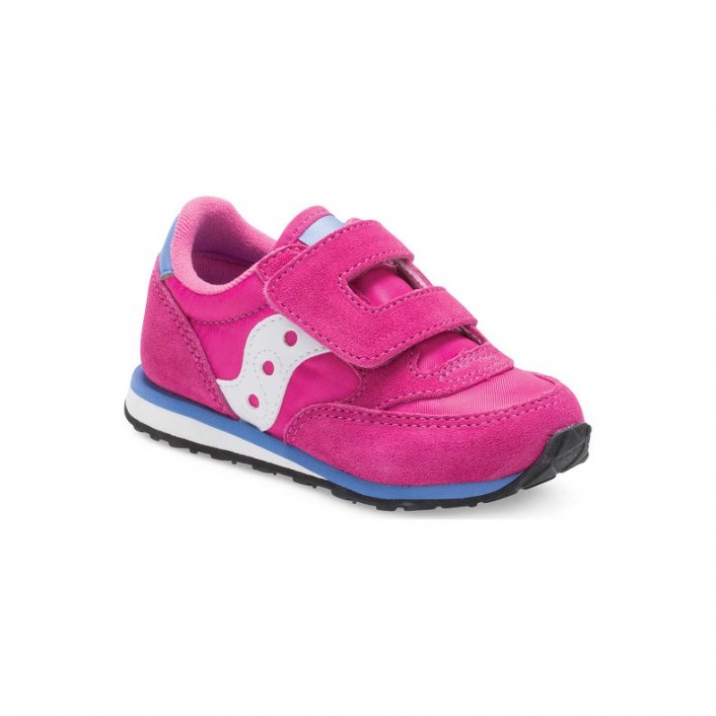 Pink Saucony Baby Jazz Hook & Loop Little Kids' Sneakers | USA JCDSKL