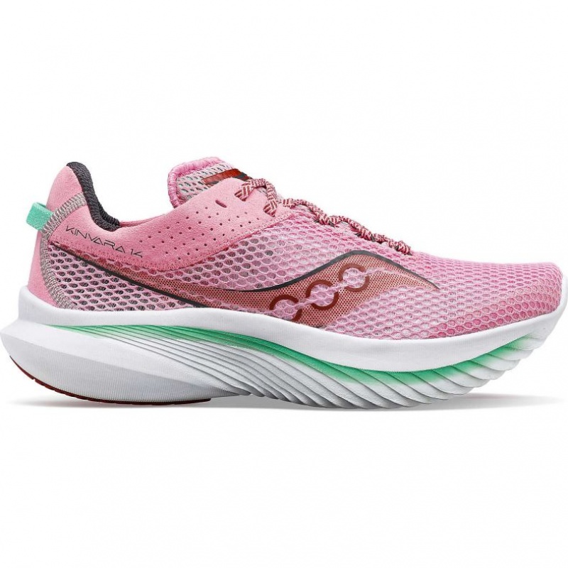 Pink Saucony Kinvara 14 Women\'s Running Shoes | USA KXVEYA