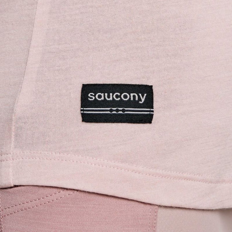 Pink Saucony Peregrine Merino Long Sleeve Women's T-Shirt | USA GNOMZW