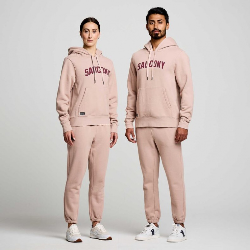 Pink Saucony Recovery Men's Hoodie | USA KPLDBN