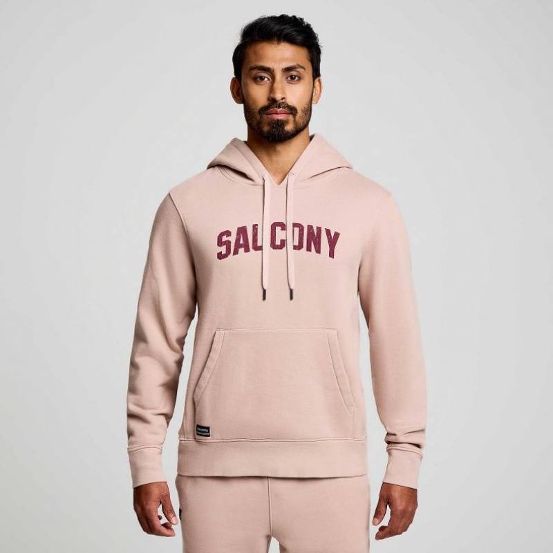 Pink Saucony Recovery Men\'s Hoodie | USA KPLDBN