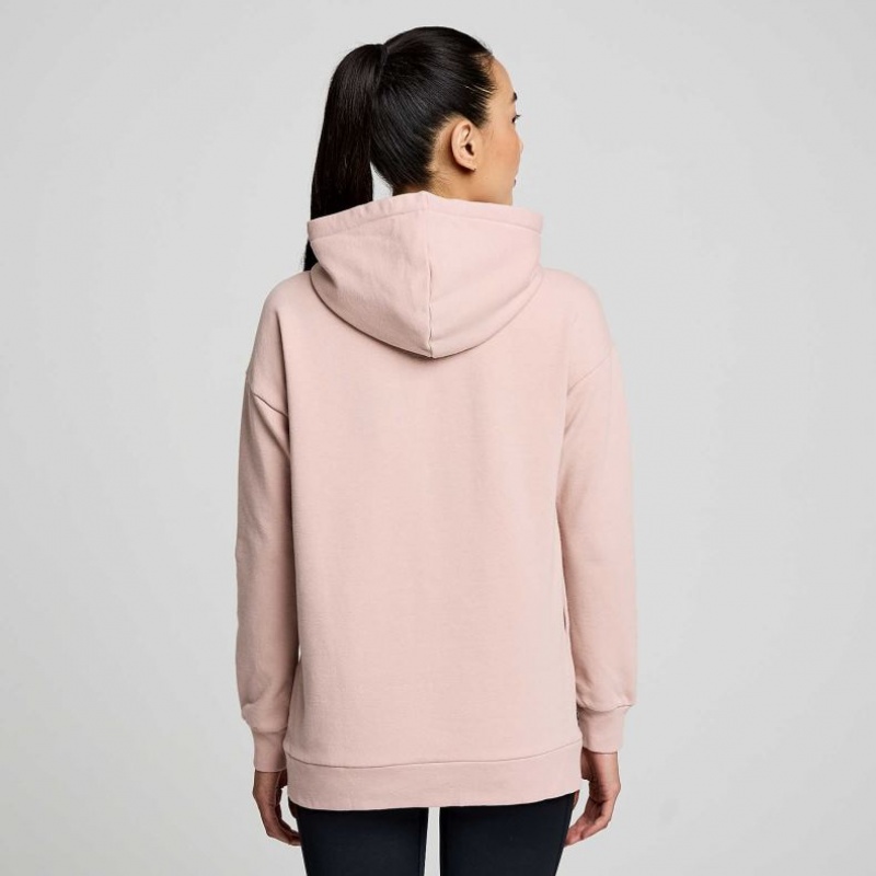 Pink Saucony Recovery Zip Tunic Women's Hoodie | USA SVDMFI