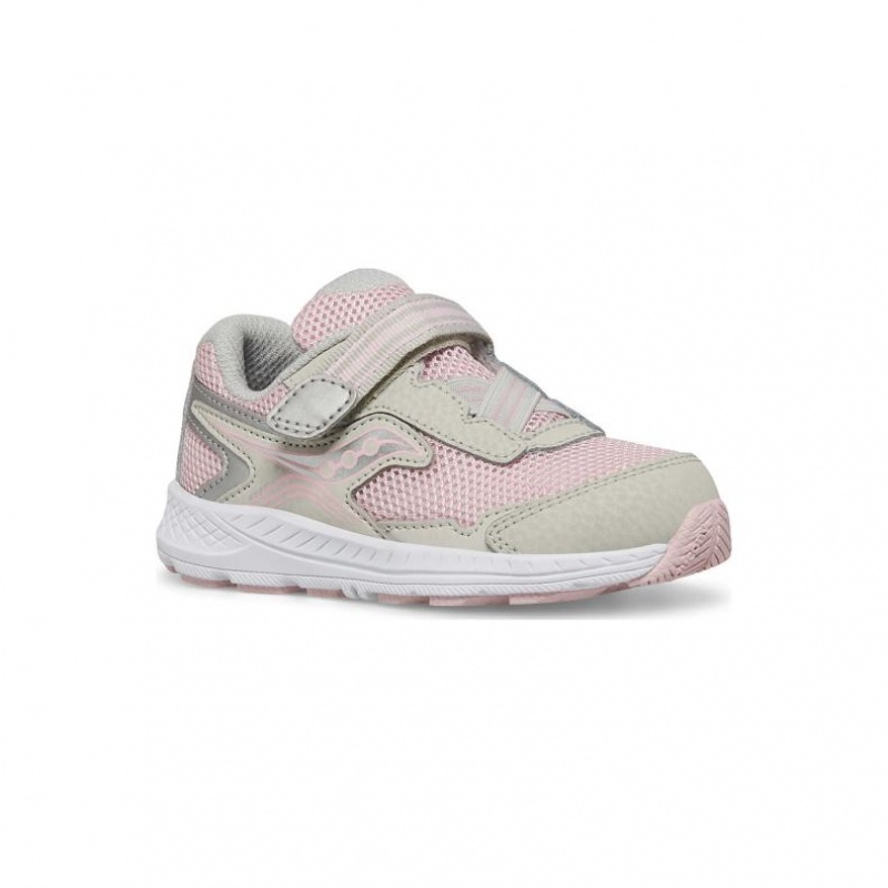 Pink / Grey Saucony Ride 10 Jr. Little Kids' Sneakers | USA KUPHCQ