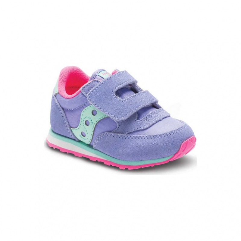 Purple Saucony Baby Jazz Hook & Loop Little Kids' Sneakers | USA WZTFEI