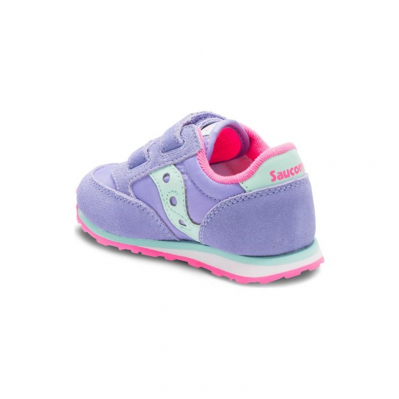 Purple Saucony Baby Jazz Hook & Loop Little Kids' Sneakers | USA WZTFEI