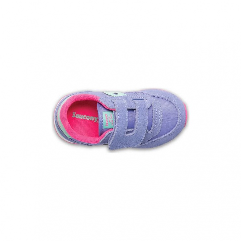 Purple Saucony Baby Jazz Hook & Loop Little Kids' Sneakers | USA WZTFEI