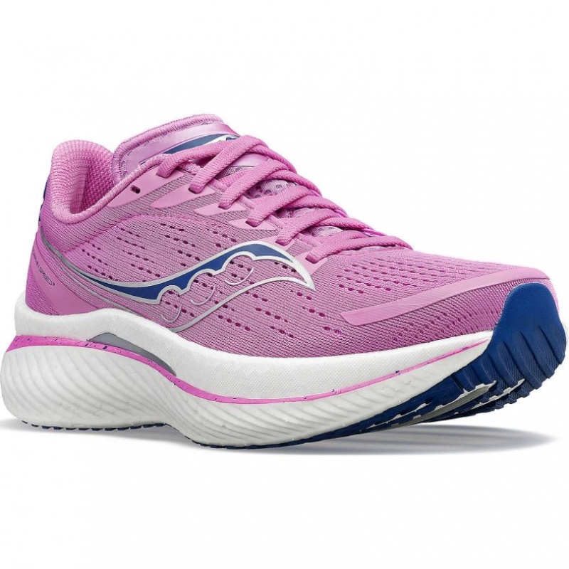 Purple Saucony Endorphin Speed 3 Women's Running Shoes | USA EITLSP