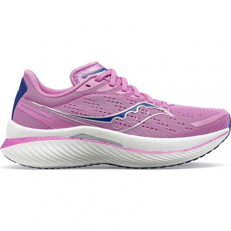 Purple Saucony Endorphin Speed 3 Women\'s Running Shoes | USA EITLSP